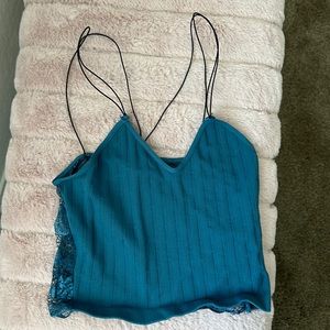 tank top with lace back